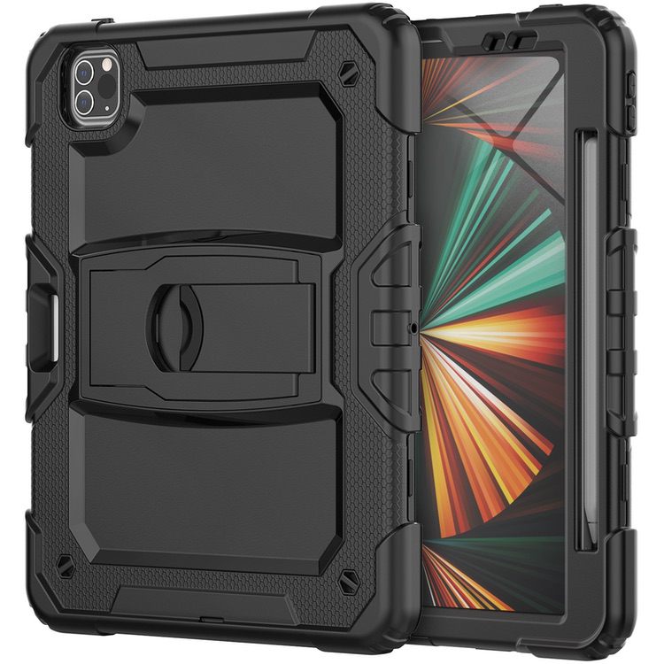 iPad Pro 11 2022/2021/2020/2018 Case With Kickstand- Black