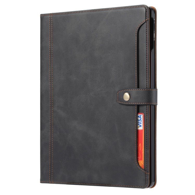 iPad Pro 12.9 2022/2021/2020 Case with Wallet & Cards Slots - Black