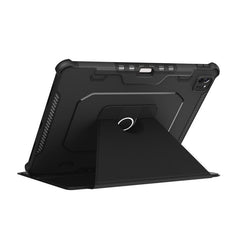 iPad Pro 12.9 Case Shockproof With Pen Slot & Rotation Design - Black