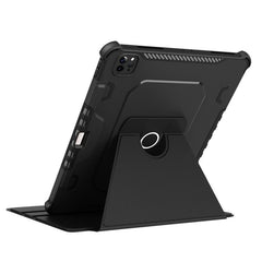 iPad Pro 12.9 Case Shockproof With Pen Slot & Rotation Design - Black