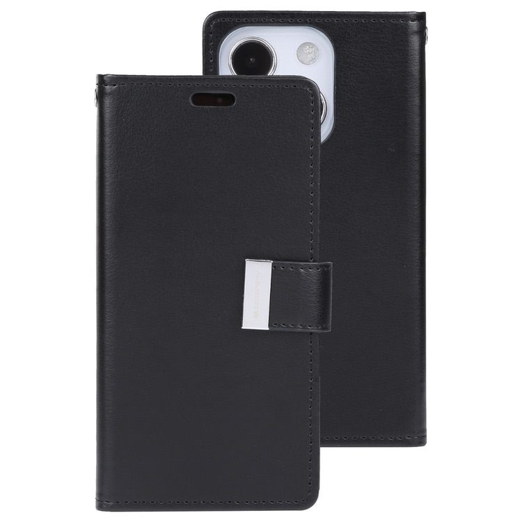 iPhone 14 Case MERCURY GOOSPERY Rich Diary - Black