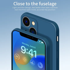 iPhone 14 Case PINWUYO Liquid Silicone Protective - Blue