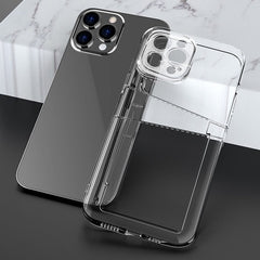 iPhone 14 Plus Case with Dual Card Slots - Clear Transparent