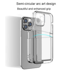 iPhone 14 Pro Case with Dual Card Slot Shockproof Protection - Clear