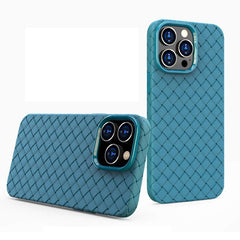 iPhone 14 Pro Max Case Woven Shockproof Protective - Light Blue