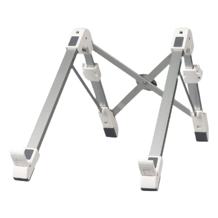 Laptop Stand Height Extender Holder Folding Portable Aluminum Alloy - White