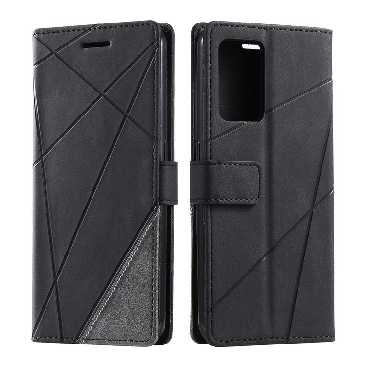 OPPO Find X5 Lite Case PU Leather Secure Flip Wallet - Black