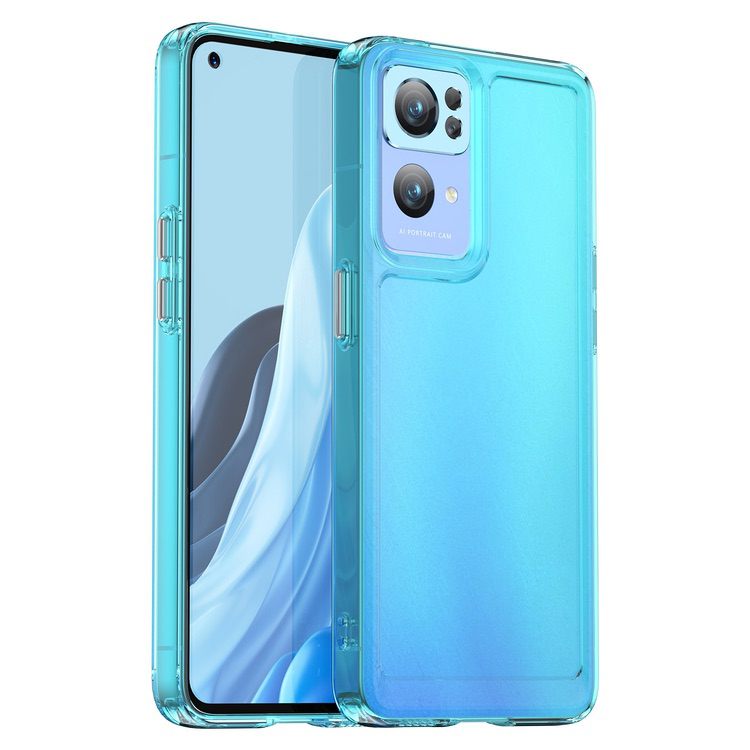 OPPO Find X5 Lite Case Shockproof Protective - Transparent Blue