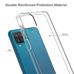 Samsung Galaxy A12 Case Shockproof Protective - Transparent