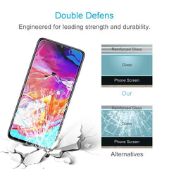 Samsung Galaxy A70 Screen Protector Tempered Glass Case friendly - Clear