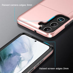 Samsung Galaxy S22 Case With 2 Card Slots - Rose Gold