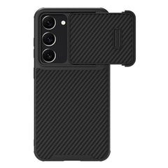 Samsung Galaxy S23 5G Case NILLKIN Synthetic Fiber Camshield - Black