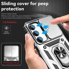 Samsung Galaxy S23 Plus 5G Case With Camera Shield Cover - Silver