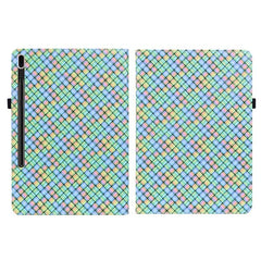 Samsung Galaxy Tab S8 Plus / S7 Plus Case Colour Weave Texture - Rainbow