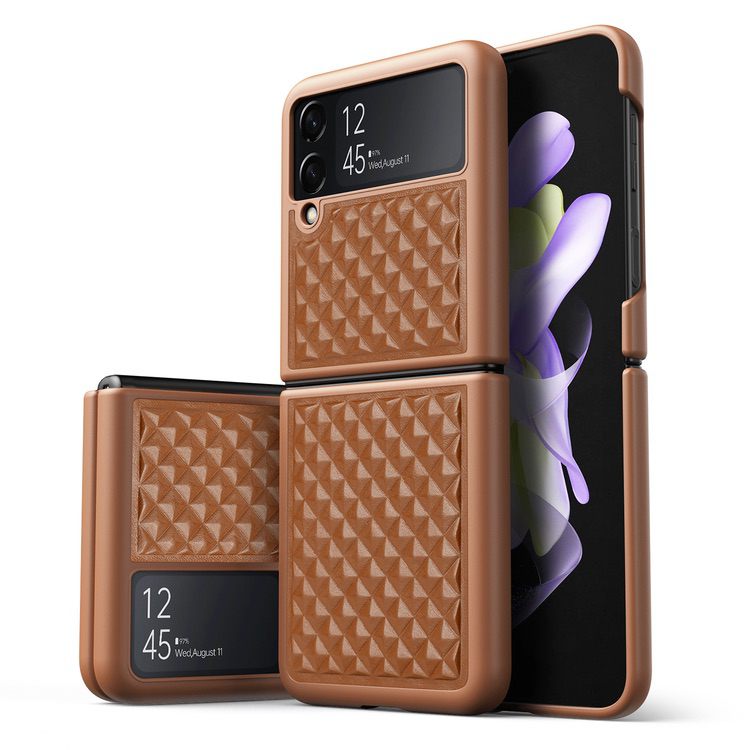 Samsung Galaxy Z Flip 4 Case DUX DUCIS Venice Series Shockproof - Brown