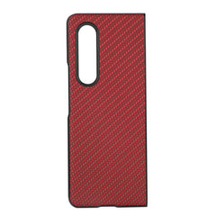 Samsung Galaxy Z Fold 4 5G Case Secure Carbon Fiber Texture - Red