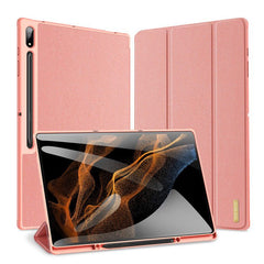 Samsung Galaxy Tab S8 Ultra Case DUX Domo With S Pen Holder - Pink