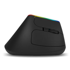 Wireless Vertical Mouse 6 Keys 1600 DPI - Black